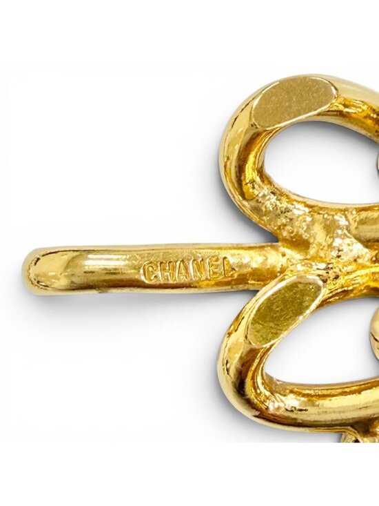 Chanel Logo Perfume Bottle Charm Double Chain Belt 81 Gold Gorgeous main image 8